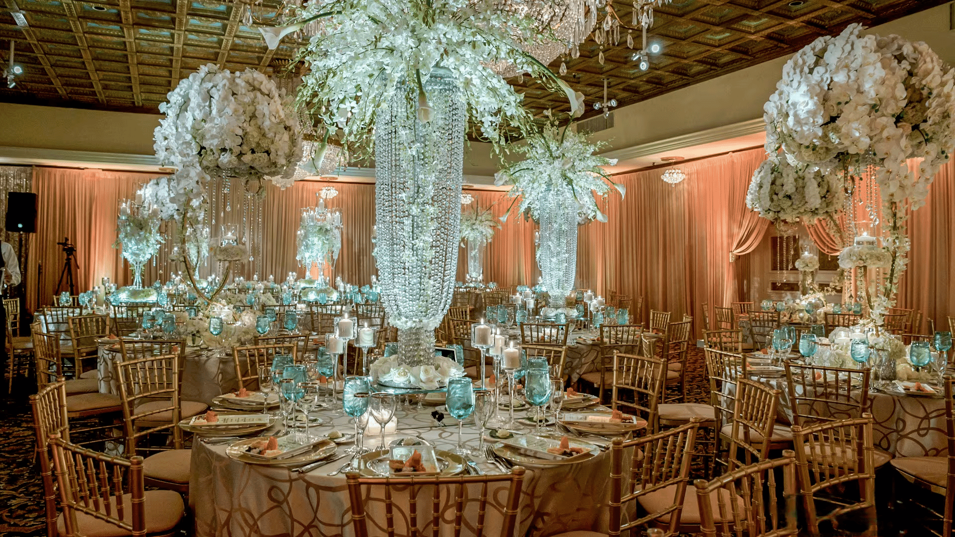 Corporate event venue features at Fountain Blue